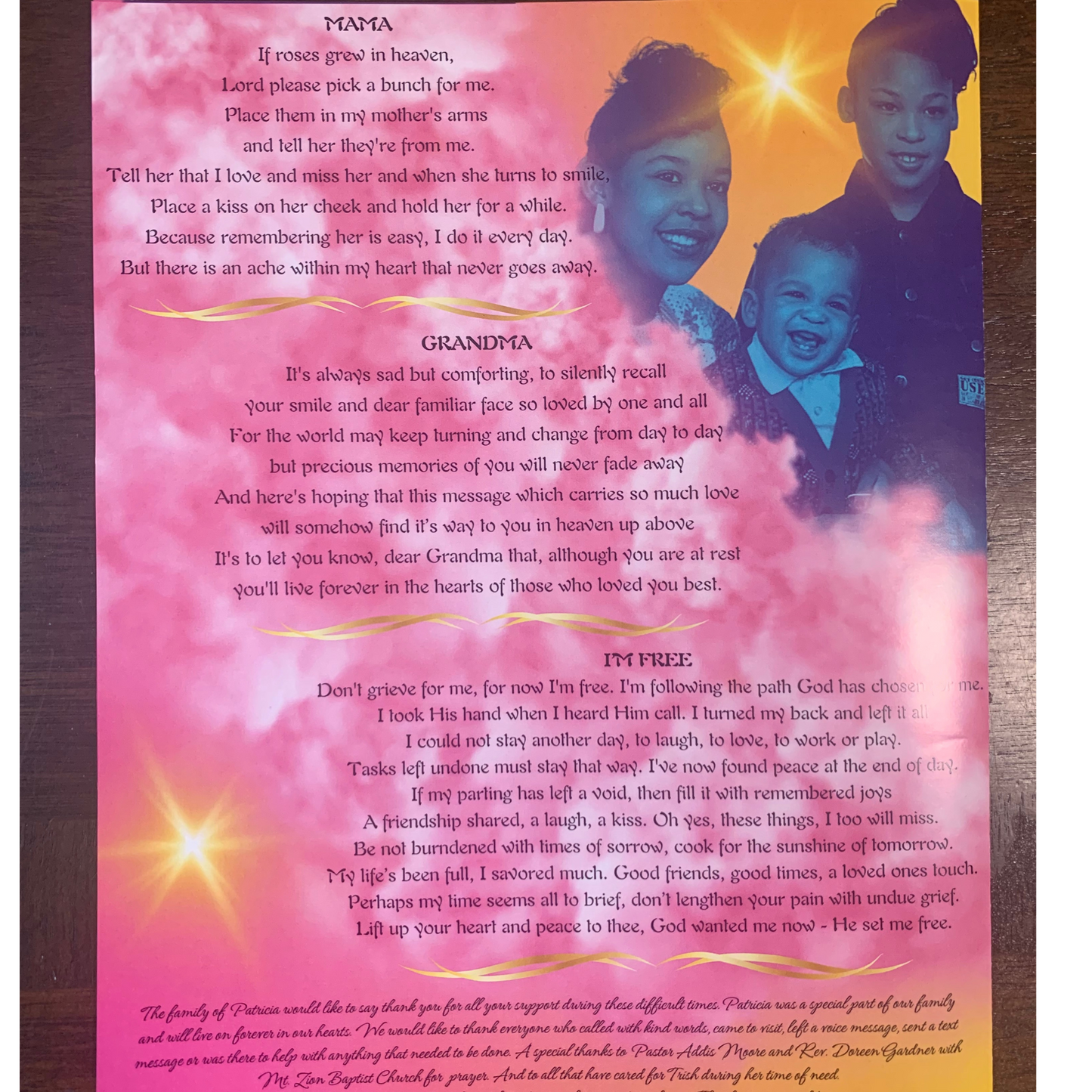 KUSTOM OBITUARIES (DESIGN & PRINT)