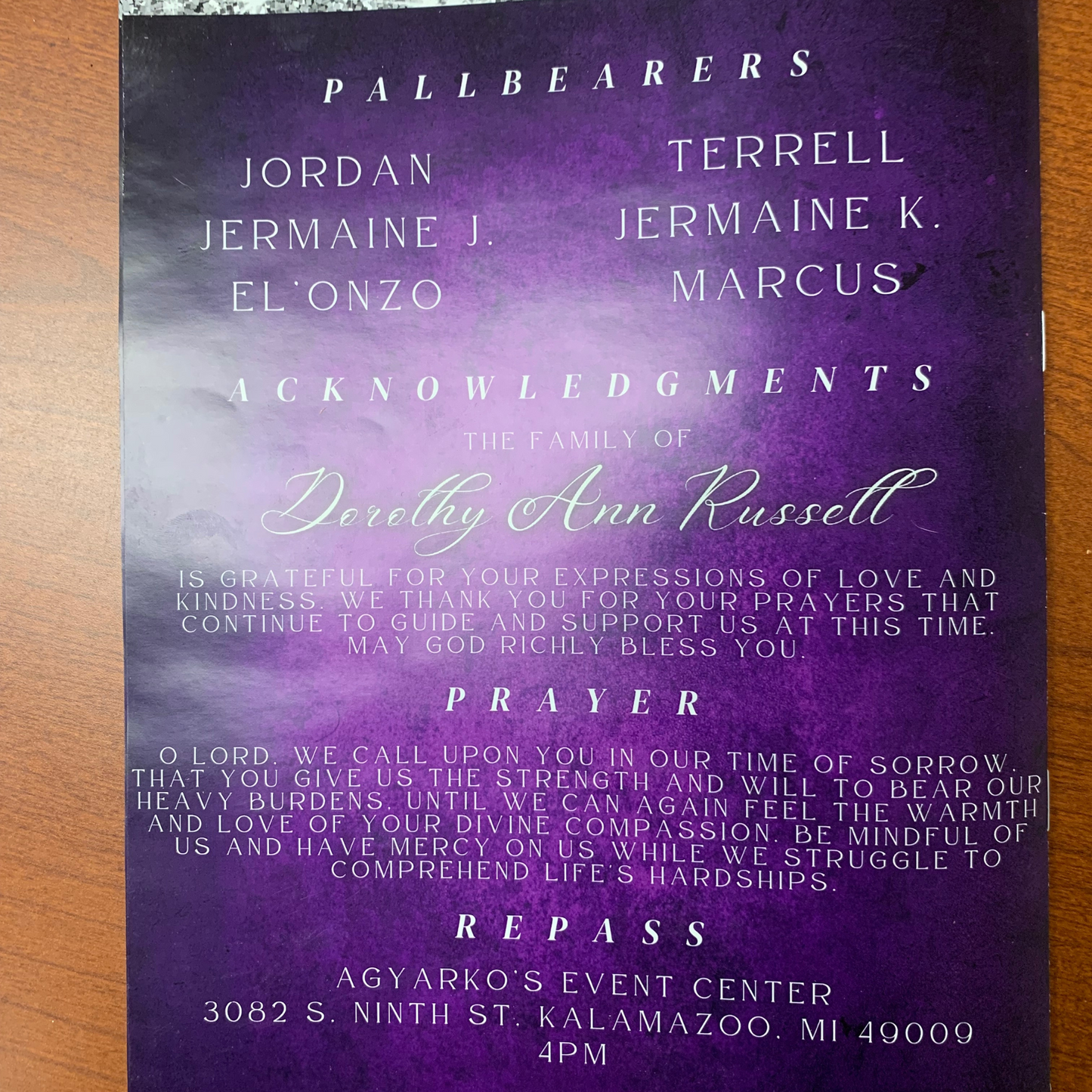 KUSTOM OBITUARIES (DESIGN & PRINT)
